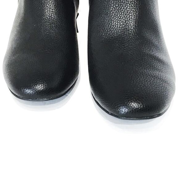 Marc NY Boots Bootie Women sz 10 NWOB Haydeng Vegan Gold Heel Classic Glam - Picture 4 of 8